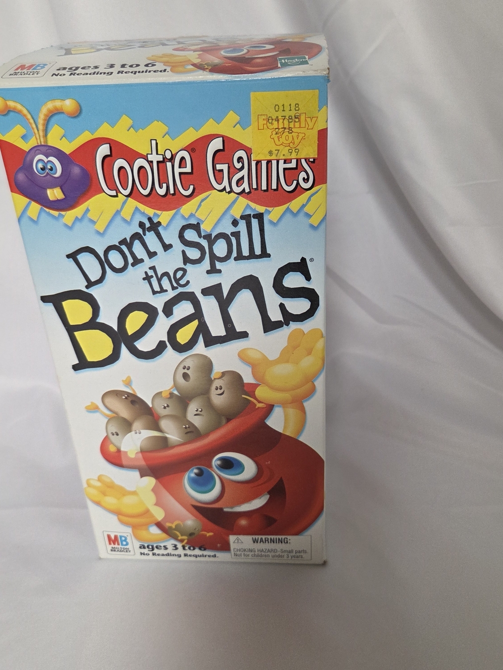 Vintage 1999 Don't Spill The Beans Game Milton Bradley Complete